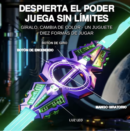Espada Giratoria con Sonido y Luz